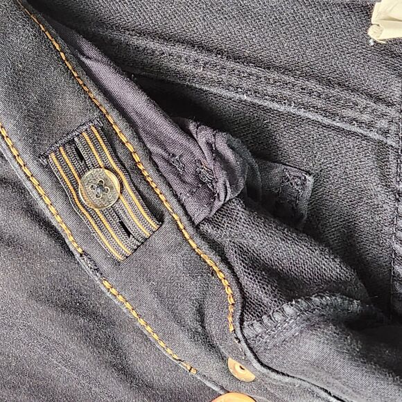 H&M Skinny Denim Jeans Girls Size 10 Black Adjustable waist - Picture 9 of 11